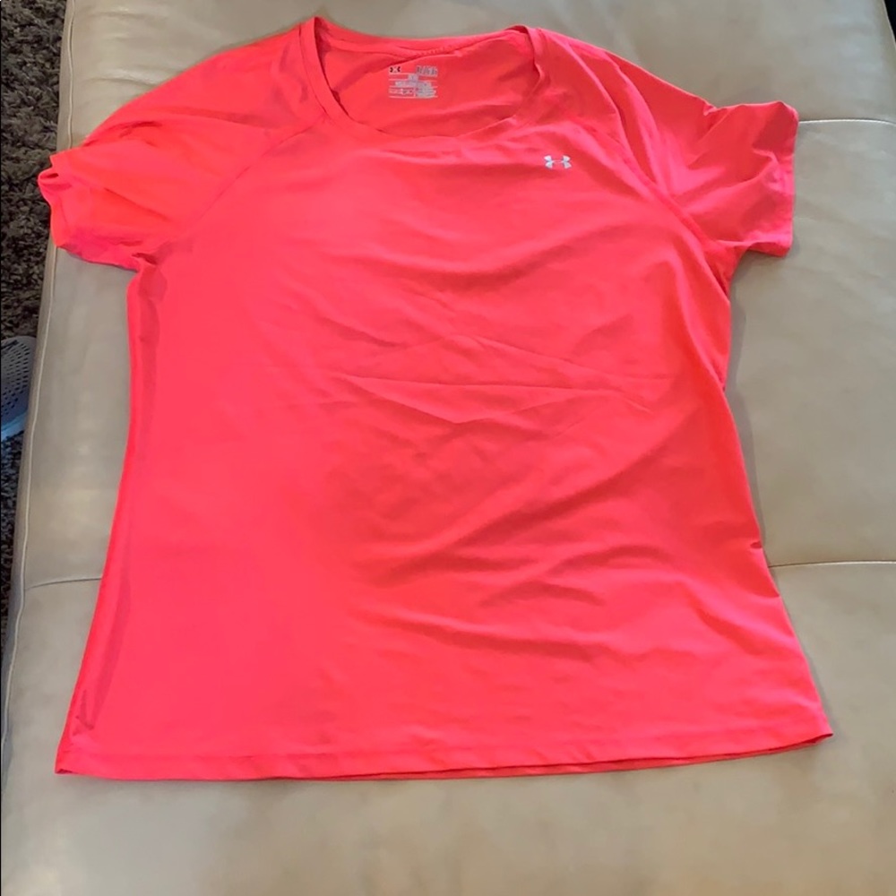 pink workout shirt
